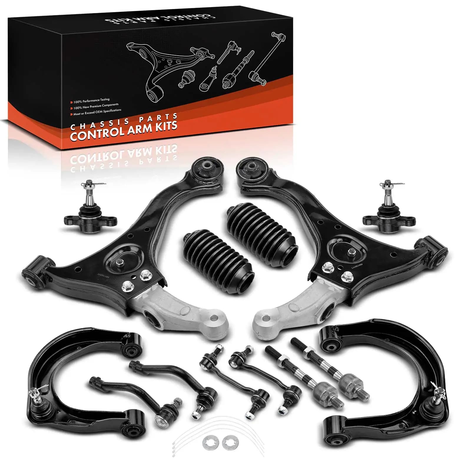 Frankberg 14-teilig Querlenker Satz Vorderachse Links Rechts oben für Hyundai Sonata V NF 2005-2008 ES800104 K641391 K621230