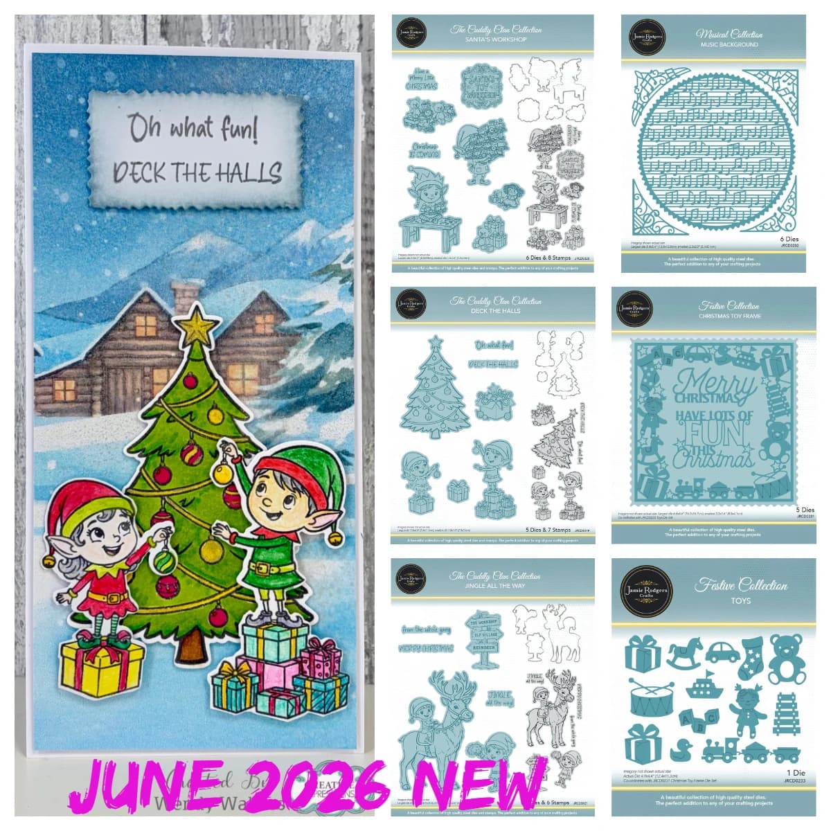 Weihnachts-Dekorationsset: Transparente Stempel und Metall-Stanzformen für Scrapbooking, Prägung, Kartenherstellung, DIY-Basteldekoration
