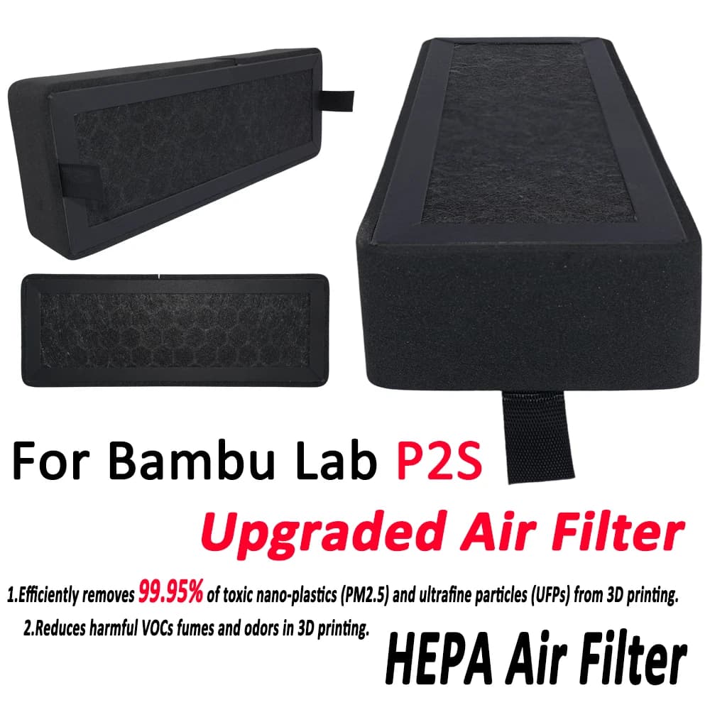 NEUER P2S-Luftfilter für Bambu Lab P2S-Filter HEPA 13 Aktivkohle-Combo-Luftfilter Bambulab P2S-Zubehör
