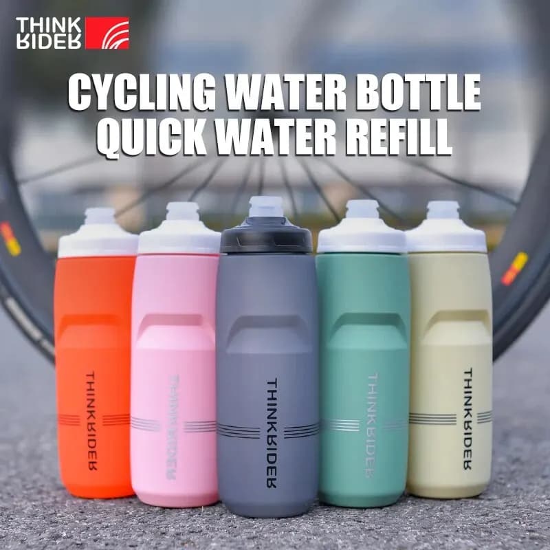 ThinkRider 620 ml/750 ml Fahrradflasche MTB Rennrad Wasserflasche Outdoor Sport Kunststoff Tragbare Große Kapazität Getränk Radfahren