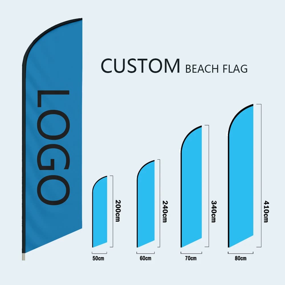 Benutzerdefinierte Federflagge, nur Swooper ohne Stange, Strandflagge, jede Größe, Logo, Farbe, Reiseunternehmen, Werbung, Markenbanner