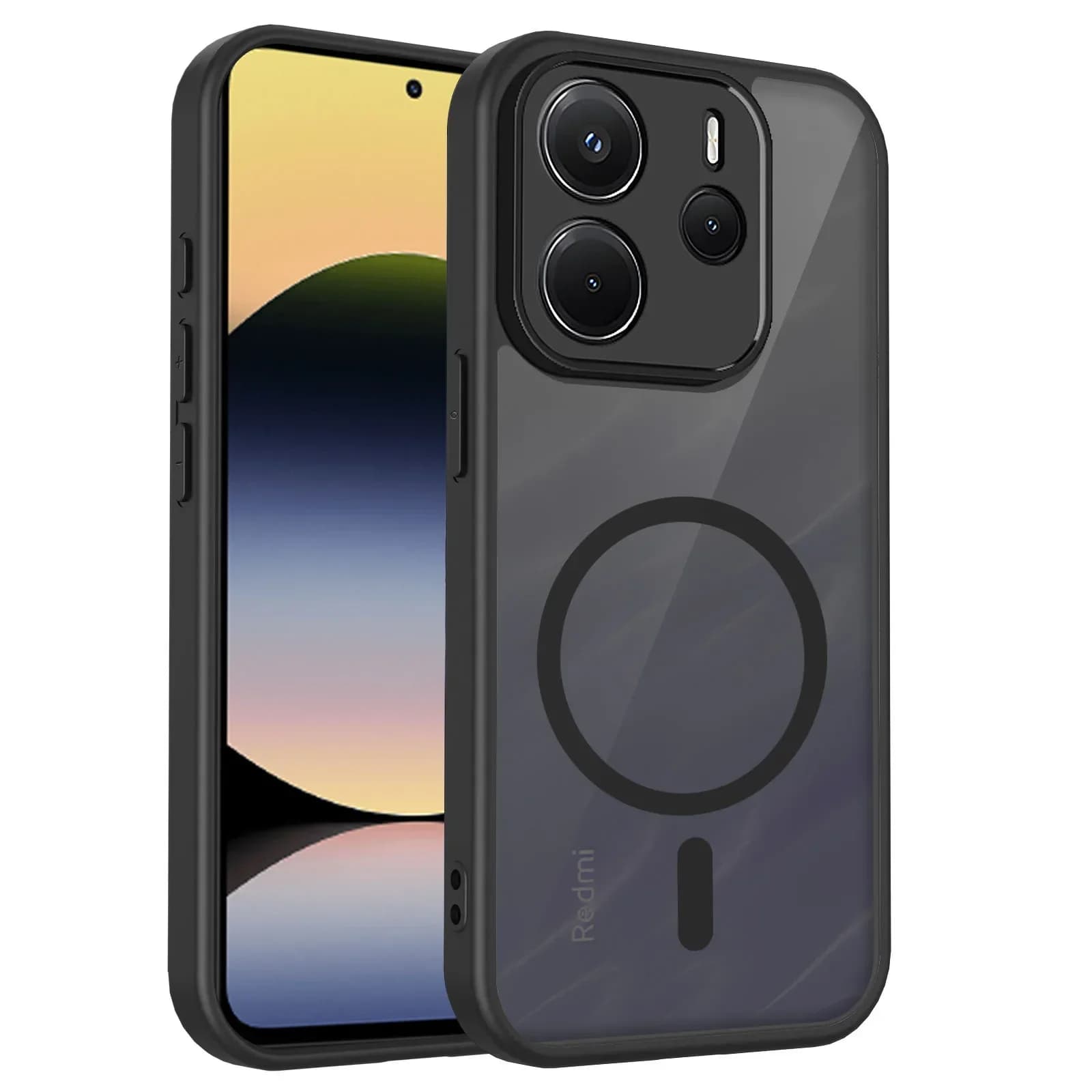 Hülle für Xiaomi Redmi Note 14 13 4G 5G Matt Transparent Magsafe Magnetisch Stoßfest Coque für Redmi Note 13 Pro Plus 5G 4G Hülle