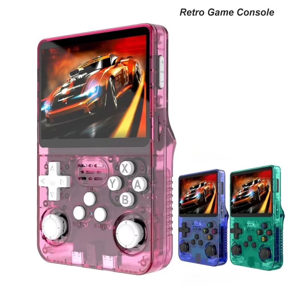 BOYHOM 256G/128G/64G R36S ARKOS 2,0 Retro Handheld Spielkonsole 3,5'' IPS bildschirm, tragbare Tasche Spiel Player für kinder geschenk