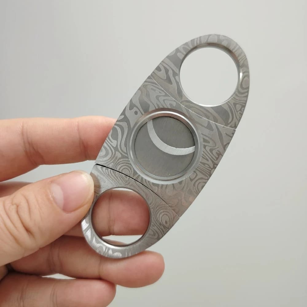 Klassischer Edelstahl-Zigarrenschneider Scharfes Manuelles Werkzeug Premium Raucherzubehör Ideales Weihnachtsgeschenk für Männer