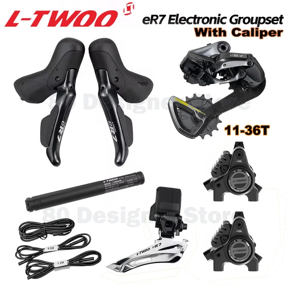 LTWOO NEU eR7 2x12s/2x11s/2×10s Elektronische Gruppe, elektronische Straßengruppe, austauschbare Batterie, APP-Programmierung