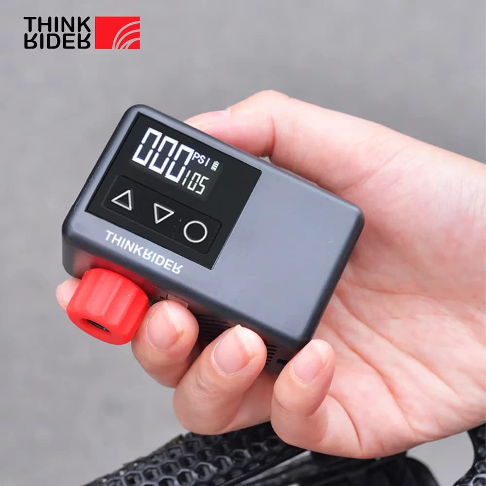 ThinkRider 120 PSI tragbare elektrische Luftpumpe für Pocket Bike, MINI-Reifenfüller für Fahrrad-Digitalanzeige