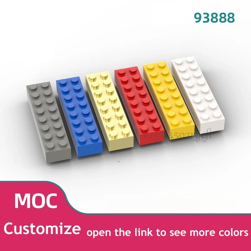 100 Stück MOC Teile 3007 93888 Ziegel 2 x 8 kompatible Ziegel DIY Assmble Bausteine Partikel Kind Puzzle Gehirn Spielzeug Geschenk