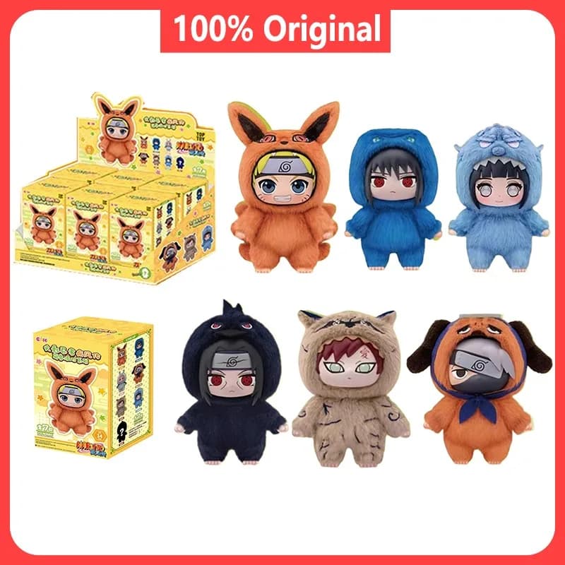 Eine Reihe süßer Plüschtiere, Cartoon-Rucksäcke, Anhänger, periphere Anime-Geschenkboxen, Naruto Blind Box-Geschenke.
