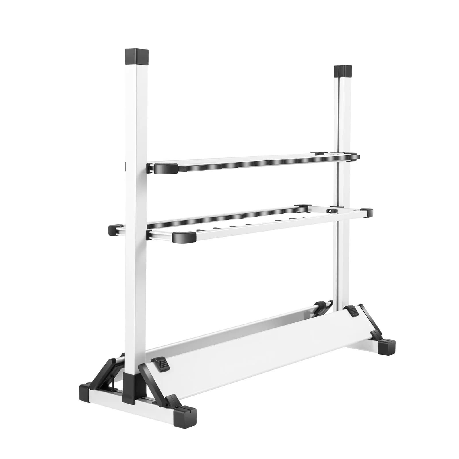 24 Slots Angelrute Rack Halter Aluminium Legierung Angelrute Pole Halterung Display Stand Tackle für Angelruten Set Kapazität
