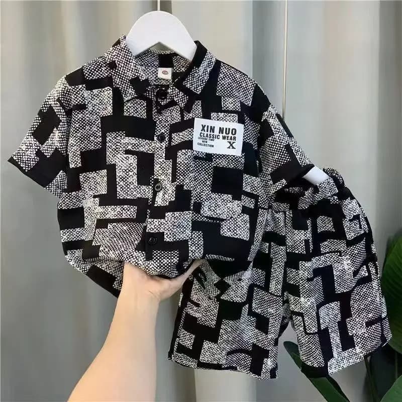 2025, neues Kinder-Set, Ober- und Unterteil-Kleidungsset, zweiteiliges Sommer-Outfit für Kinder, Jungen und Mädchen, Loungewear-Outfit
