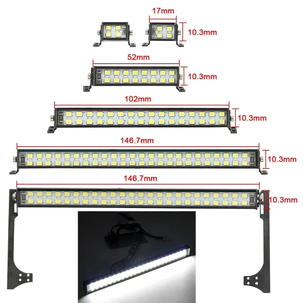 RC Auto Super Helle LED Licht Bar Dach Lampe CH3 Steuerung für 1/10 RC Crawler Auto Axial SCX10 Capra TRX4 TRX6 D90 CC01 YK4102