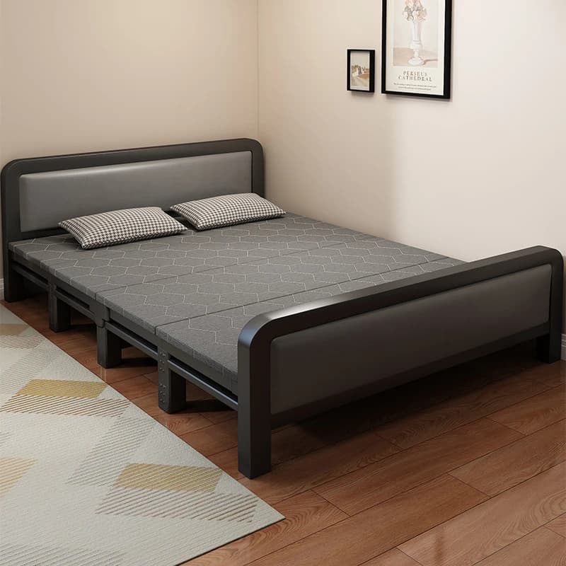 Zustellbett, Doppelbett, 1,5 Meter, einfaches, verstärktes Einzelbett für den Haushalt, kleines Bett für Erwachsene, Schlafsaalvermietung,