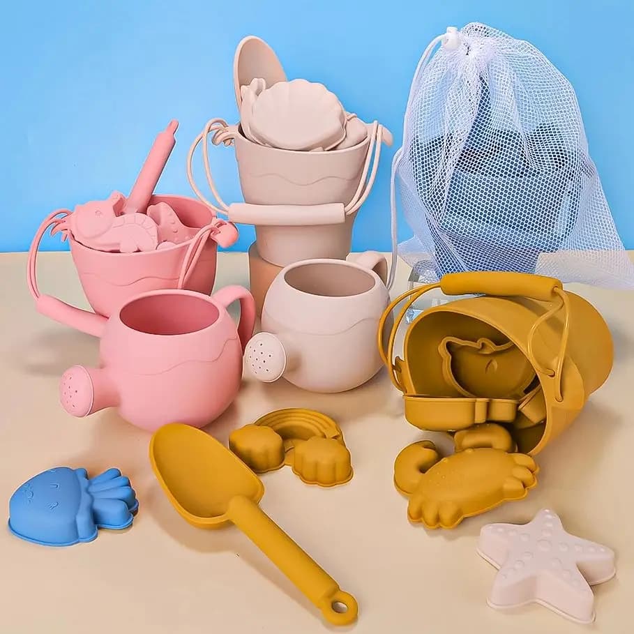 9PCS/8PCS Sommer Strand Set Spielzeug Für Kinder Graben Sand Kunststoff Eimer Bewässerung Flasche Schaufeln Kinder strand Wasser Spiel Spielzeug