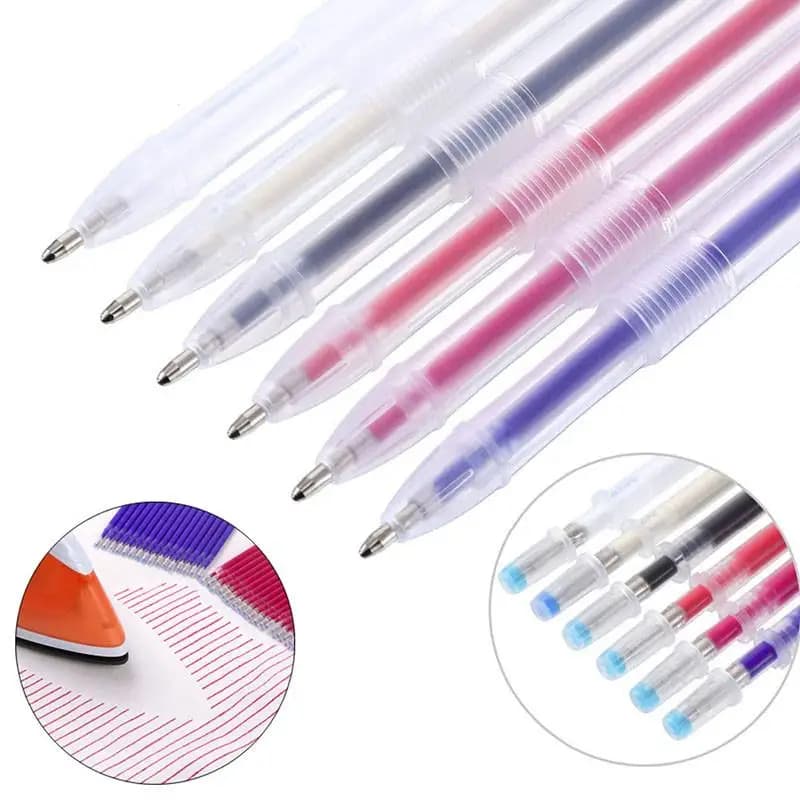 10 Teile/satz Wärme Löschbaren Magie Marker Stift Temperatur Verschwinden Stoff Stoff Stifte Linie Markierung DIY Handwerk Nähen Zubehör
