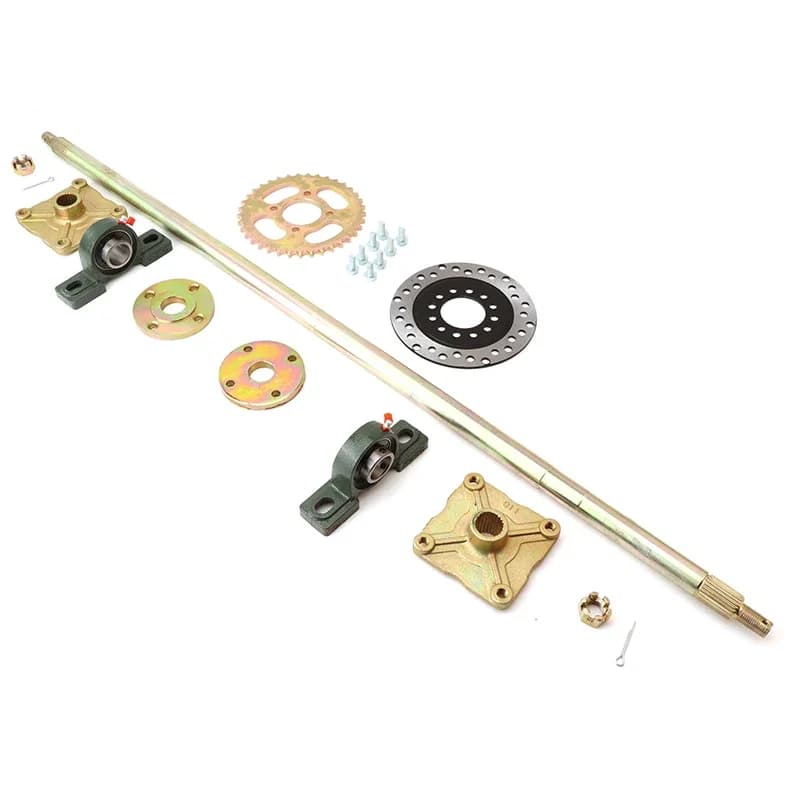 1000 mm 850 mm Hinterachsbaugruppe mit 428 #   37T Kettenrad 160mm Bremsscheibe UCP205 Lager für DIY Elektro Go Kart UTV ATV Buggy Quad