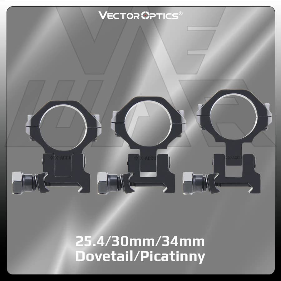 Vector Optics 25,4/30/34mm Picatinny/Schwalbenschwanz Zielfernrohrhalterungen für Jagdoptiken AR-15 Zubehör zur Höhenverstellung