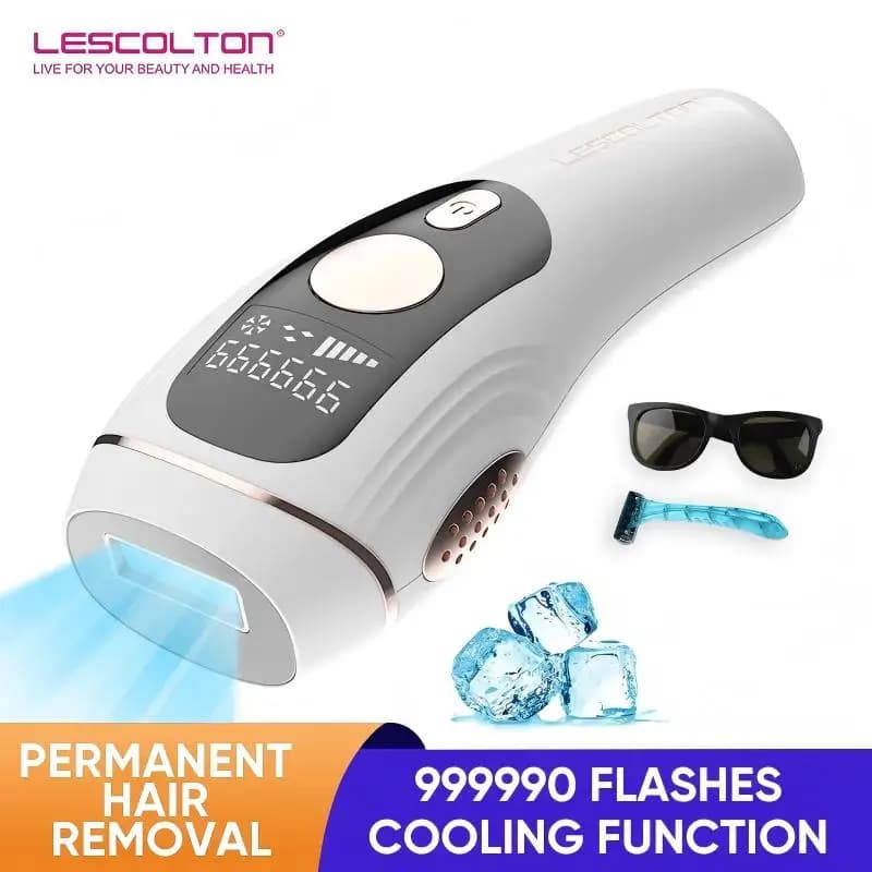 Lescolton Cool Laser-Haarentfernung für Damen und Herren 999900   Blinkt Beauty Health Permanenter schmerzloser IPL-Epilierer Kostenloser Versand