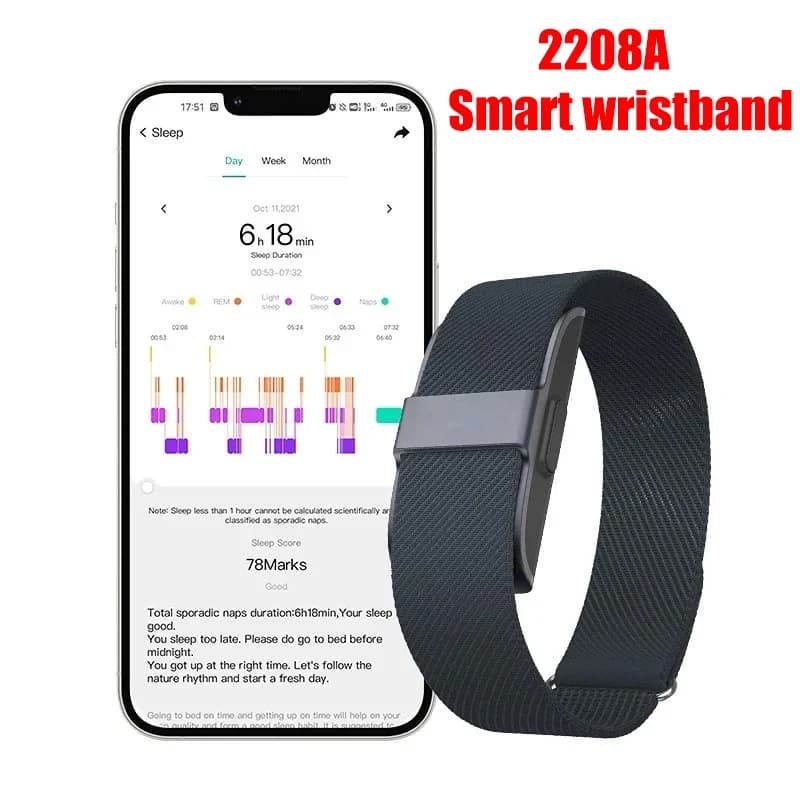 2208A Smart Armband Herzfrequenz Blutdruck Monitor Schrittzähler Sport Fitness Tracker für Männer Frauen Elektronische Armband