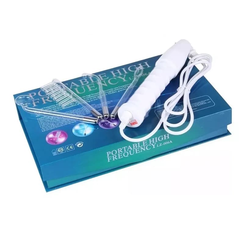 Tragbares Hauttherapiegerät mit 4 Fusion Neon-Argon-Zauberstäben, Anti-Aging, klärend, hautstraffend und strahlend, Faltenreduzierung