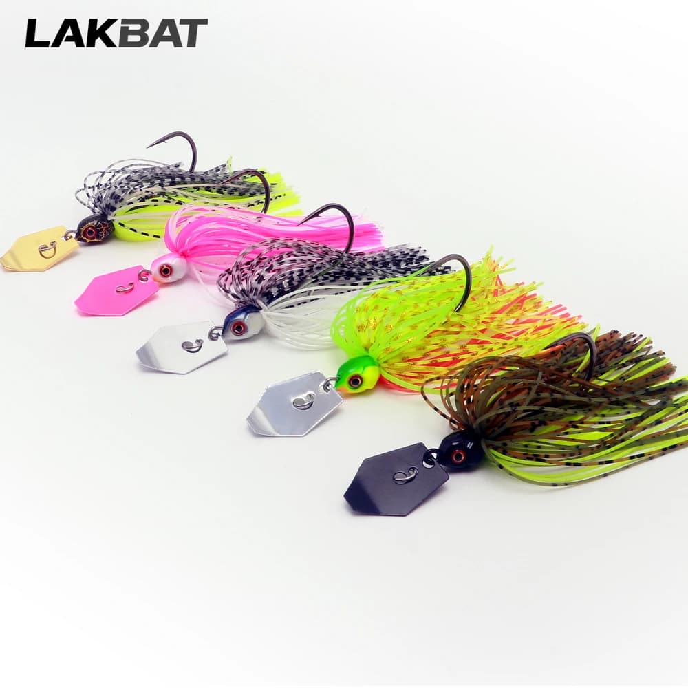 Spinnerbait 7g/9g/11g/14g/21g Angelköder Chatterbait für Barsch, Hecht, Zander – Angelset Pesca Chatter Weedless
