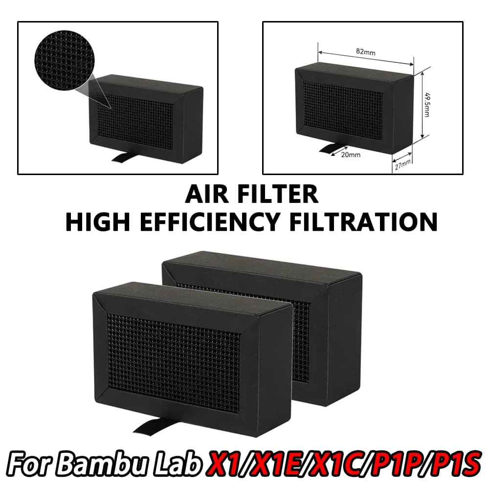 Für Bambu Lab Aktivkohle Filter Luftreiniger Filter Ersatz 3d Drucker Teile Für BambuLab X1 X1C P1P P1S Filter