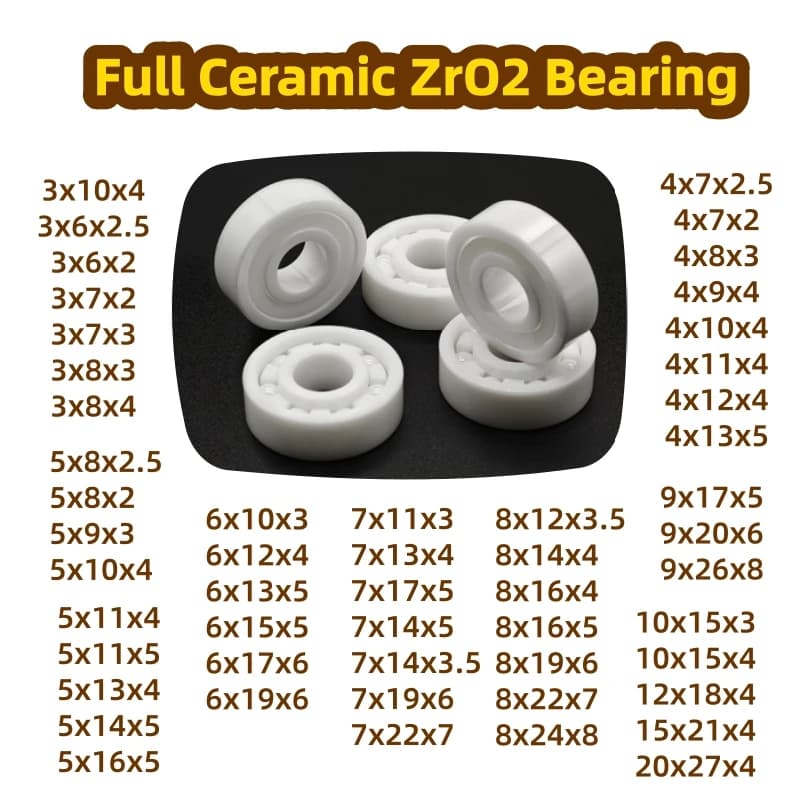 1 Stück Spinn- und Baitcasting-Rolle mit Spezial-ZrO2-Vollkeramiklager ABEC-9 Ölfrei 623CE 3x10x4 683 CE 	 3x7x3 693 CE 	 3x8x4