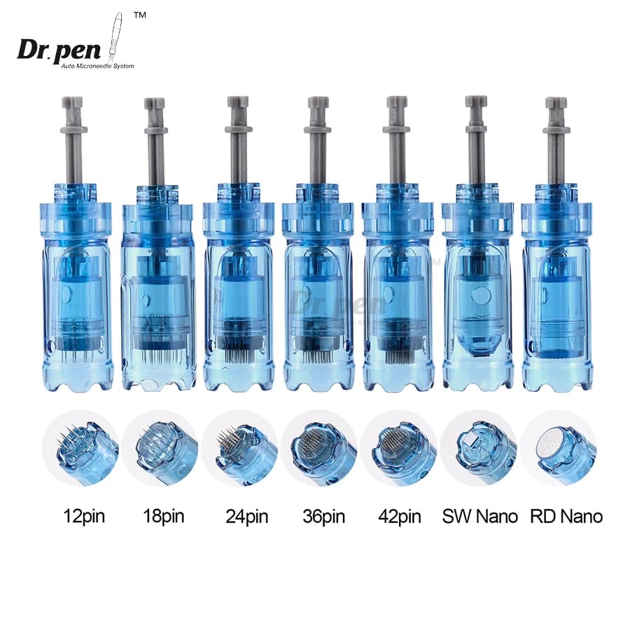 Dr. Pen A9 M8S A8S A11 Nadelkartuschen 10/20/40 Stück 12 Pin 18 Pin 24 Pin 36 Pin 42 Pin 3D 5D Runde Nano-Nadel Länge 0,25 mm