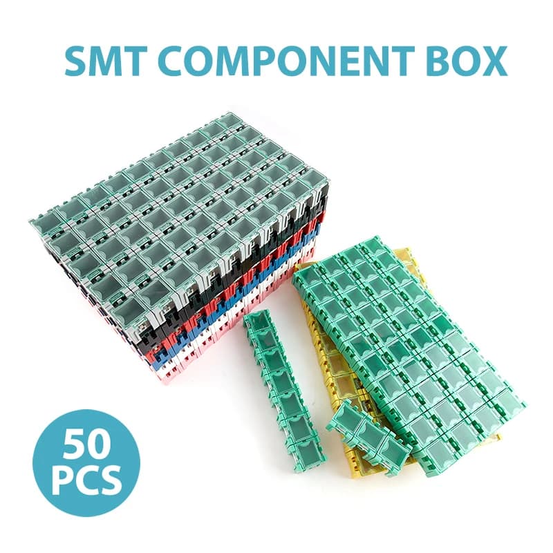50 Teile/satz SMD SMT Elektronische Komponenten Container Mini Lagerung Boxen kit