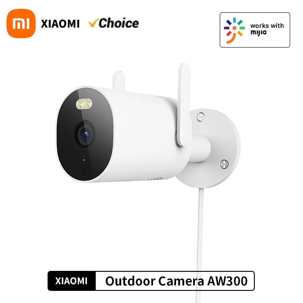 XIAOMI Außenkamera AW300 IP66 2,4 G Vollfarb-Nachtsicht Full HD Zwei-Wege-Gespräch Ton Licht Warnung App 2K Humanoidenerkennung