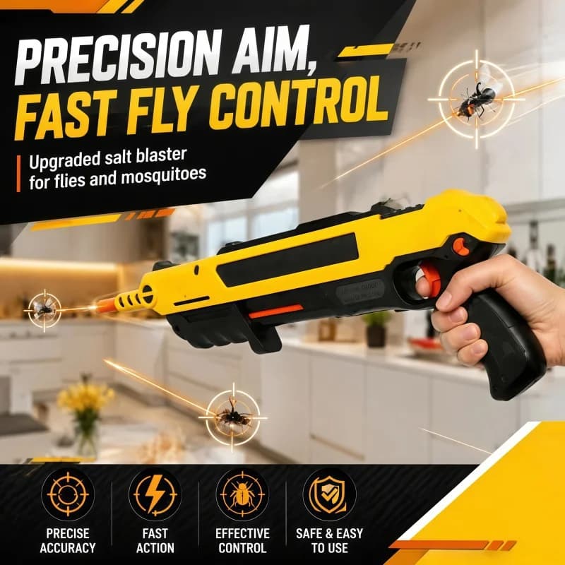 2026 Verbesserte Bug-A-Salt-Gun 3.0 Salz-Schrotflinte Fliegen- und Mückenkiller Insekten-Spielzeug für Erwachsene Schädlingsbekämpfung