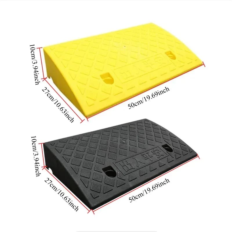 Langlebige tragbare Schwellenrampe, 3–10 cm Höhe, rutschfeste Oberfläche für Auto, Motorrad, Rollstuhl, Haustiere, Haustür, Bordsteinzugang
