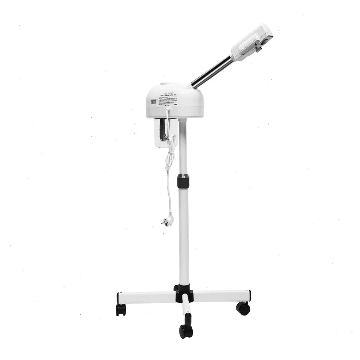 Gesichtsdampfgerät mit Rädern und Metallrahmen, Schönheits-Sprühgerät, Leicht zu bewegen, Höhenverstellbar für Zuhause, Kosmetiksalon, Spa