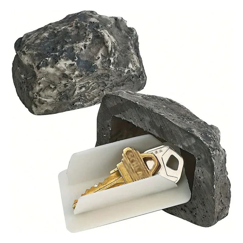 1 Stück Schlüsselversteck für den Außenbereich, gefälschter Rock-Schlüsselkasten, versteckter Schlüsselhalter für Haustür, Garten
