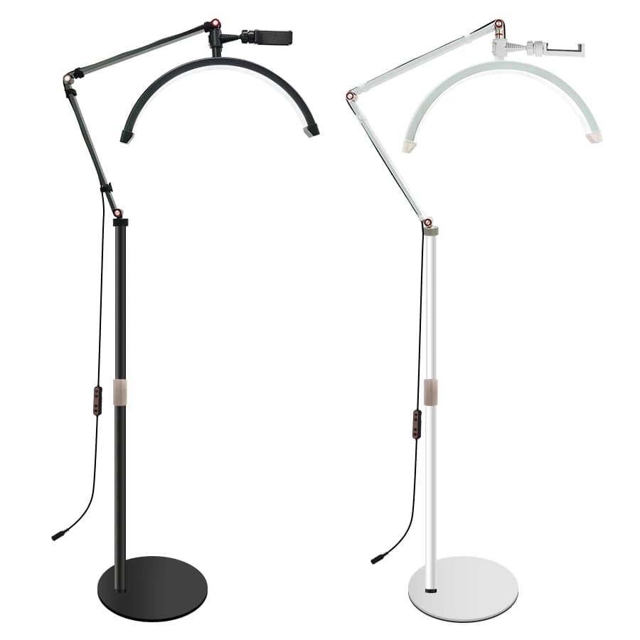 16-Zoll-LED-Halbmond-Wimpernlicht, Temperatur 20 W, 3000 K-6000 K, LED-Ringlampe für Schönheitsgesichtsbehandlungen, Hautpflege, Tattoo,