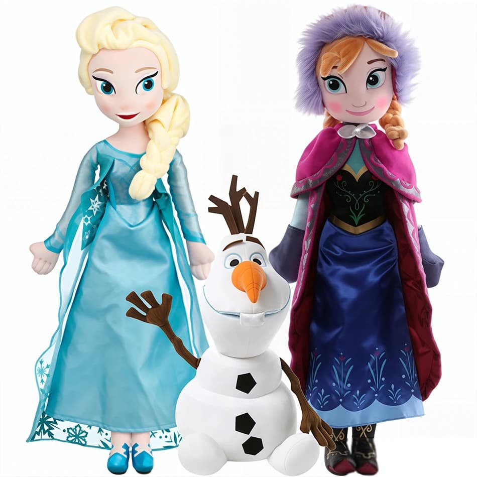 Frozen Elsa Anna Prinzessin Plüschpuppe Olaf Schneemann Eis-Sven Flareon Bruni Spielzeug Weihnachtsgeschenke