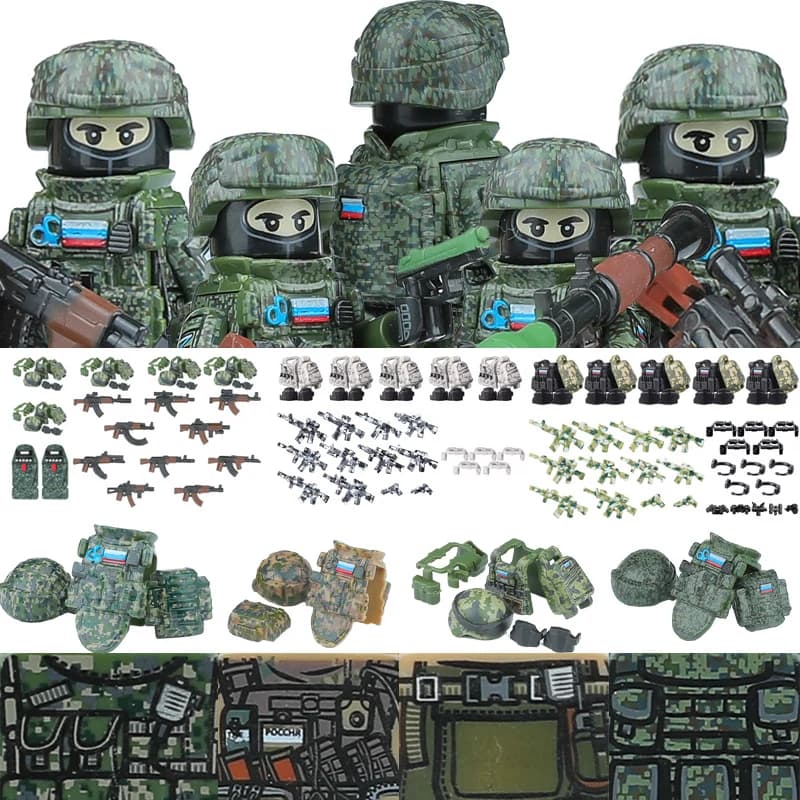 Stadt Special Forces Figuren Bausteine Britischer Special Air Service US Russland SWAT Armee Soldaten Militär Waffen Ziegel Spielzeug