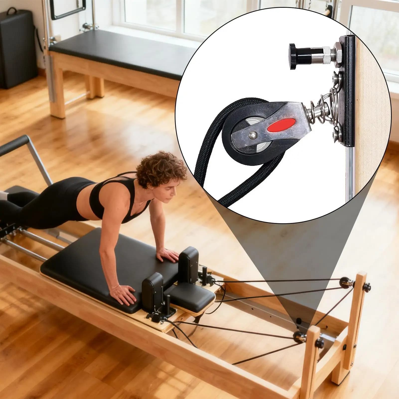 Edelstahl-Riemenscheibensystem für Heim-Fitnessstudio, Fitness- und Yoga-Trainingsgeräte, Balance-Trainingsgerät für Männer und Frauen