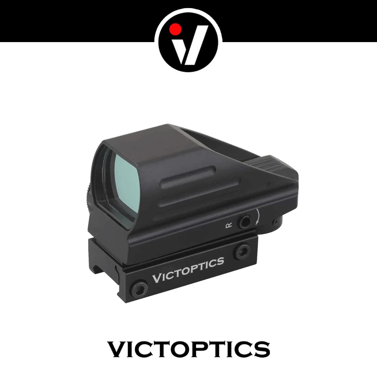 VictOptics 1x22x33 Rotpunktvisier, Vier Absehen-Typen, Für Echte Kaliber und Munition, Taktisches Design