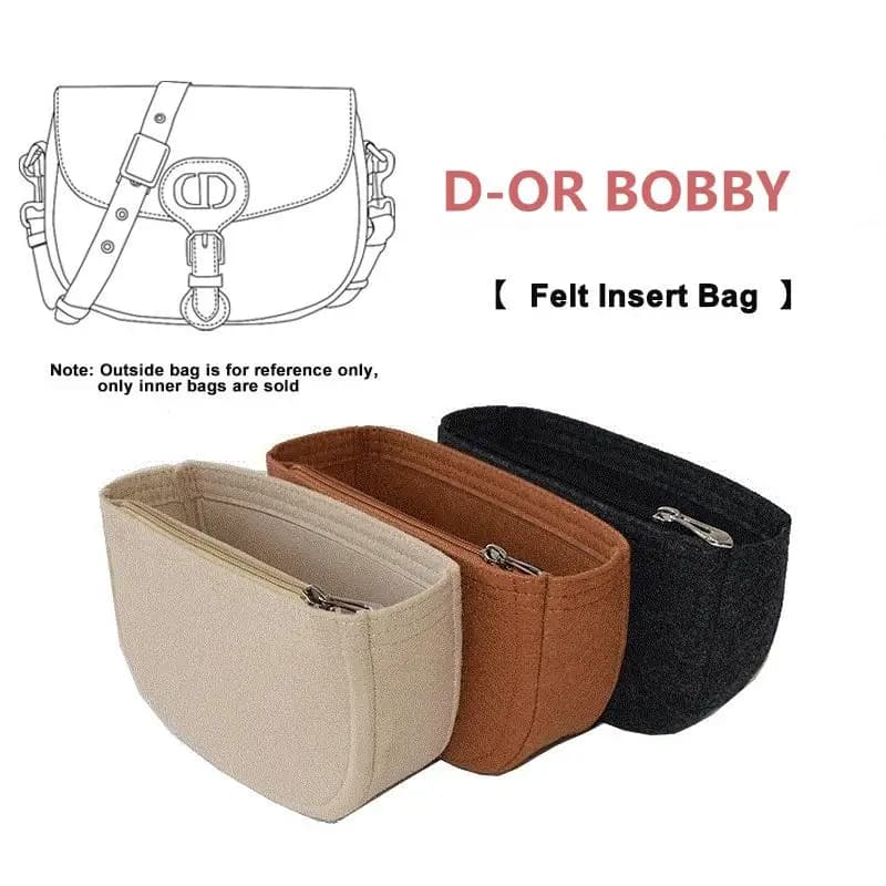 Filzeinsatz, Taschen-Organizer, Einsatz für D BOBBY, Taschen-Organizer, mehrere Taschenfächer, Aufbewahrung, Innentasche, Futter