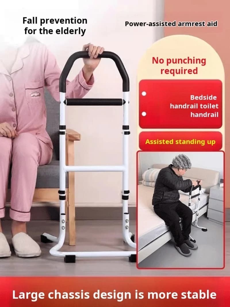 Ältere Hilfe stehen Weck hilfe verhindern Stürze nach Hause nicht perforierte Nachttisch armlehne