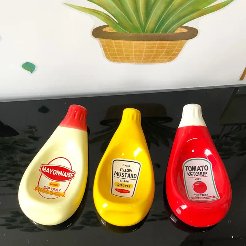 Mini-Sauce-Teller, niedliche Sauce-Tauchschalen, kreative Ketchup-Senf-Mayonnaise, Wasabi-Tauchschalen für Sushi-Snacks, Teller