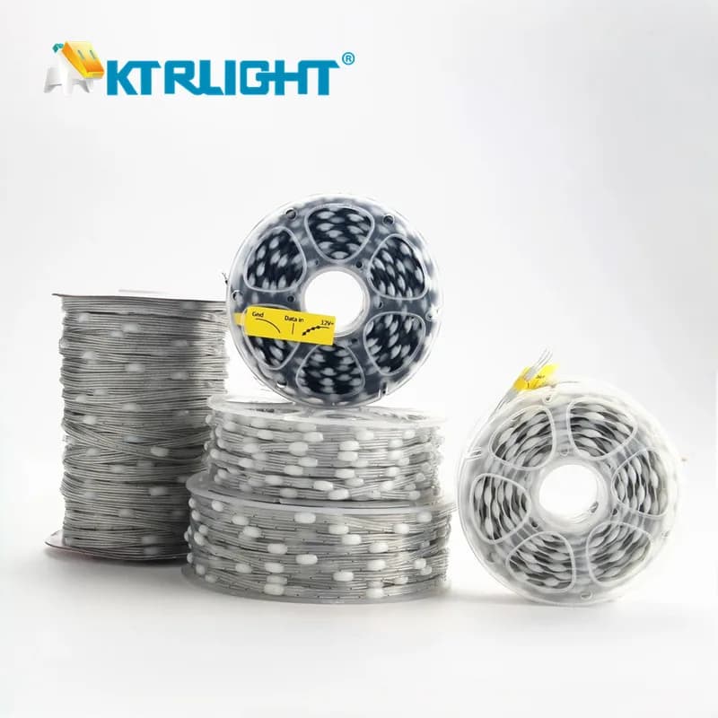 DC5V/12V 1000 Pixel WS2811 LED Seed Pixel String Licht RGB IC adressierbar Vollfarbe IP68 3Pin Draht 1,5 cm-10 cm Pitch