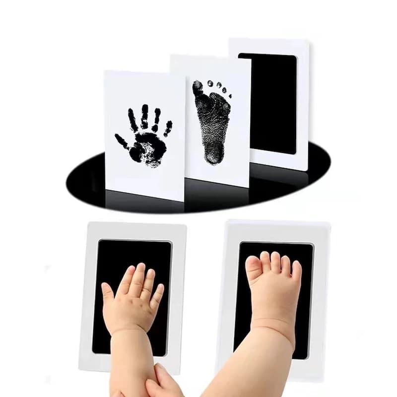 Neugeborenen Baby DIY Hand Und Fußabdruck Kit Tinte Pads Foto Rahmen Handabdruck Kleinkinder Souvenir Zubehör Sicher Sauber Baby Dusche Geschenk