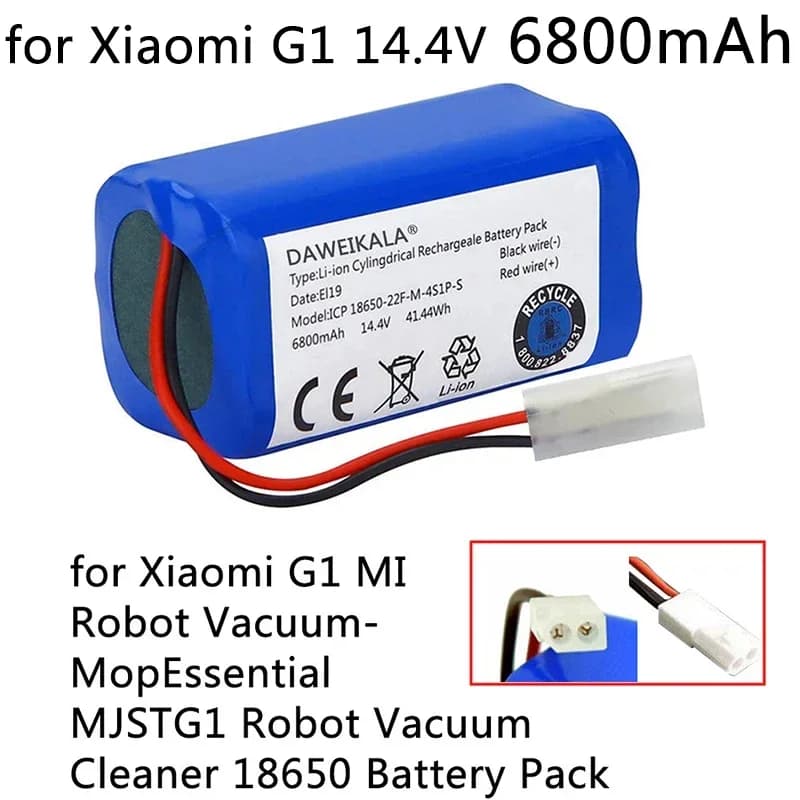 18650 Akku 14,4 V 2600 mAh Lithium-Ionen-Akku passend für Xiaomi G1 Mi Essential MJSTG1 Roboterstaubsauger