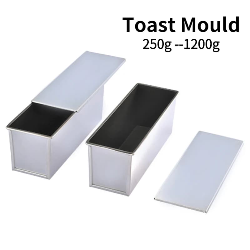 250 g/450 g/600 g/750 g/900 g/1000 g, schwarze Antihaftbeschichtung aus Aluminiumlegierung, Toastboxen, Brot, Laibform, Kuchenform, Backwerkzeug mit