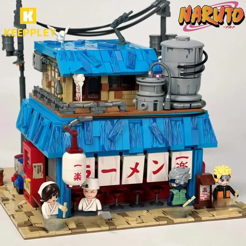Keeppley Baustein Animation NARUTO Rā Herren Ichiraku Street View Montagemodell Spielzeug Ornamente Sammlung Geschenke