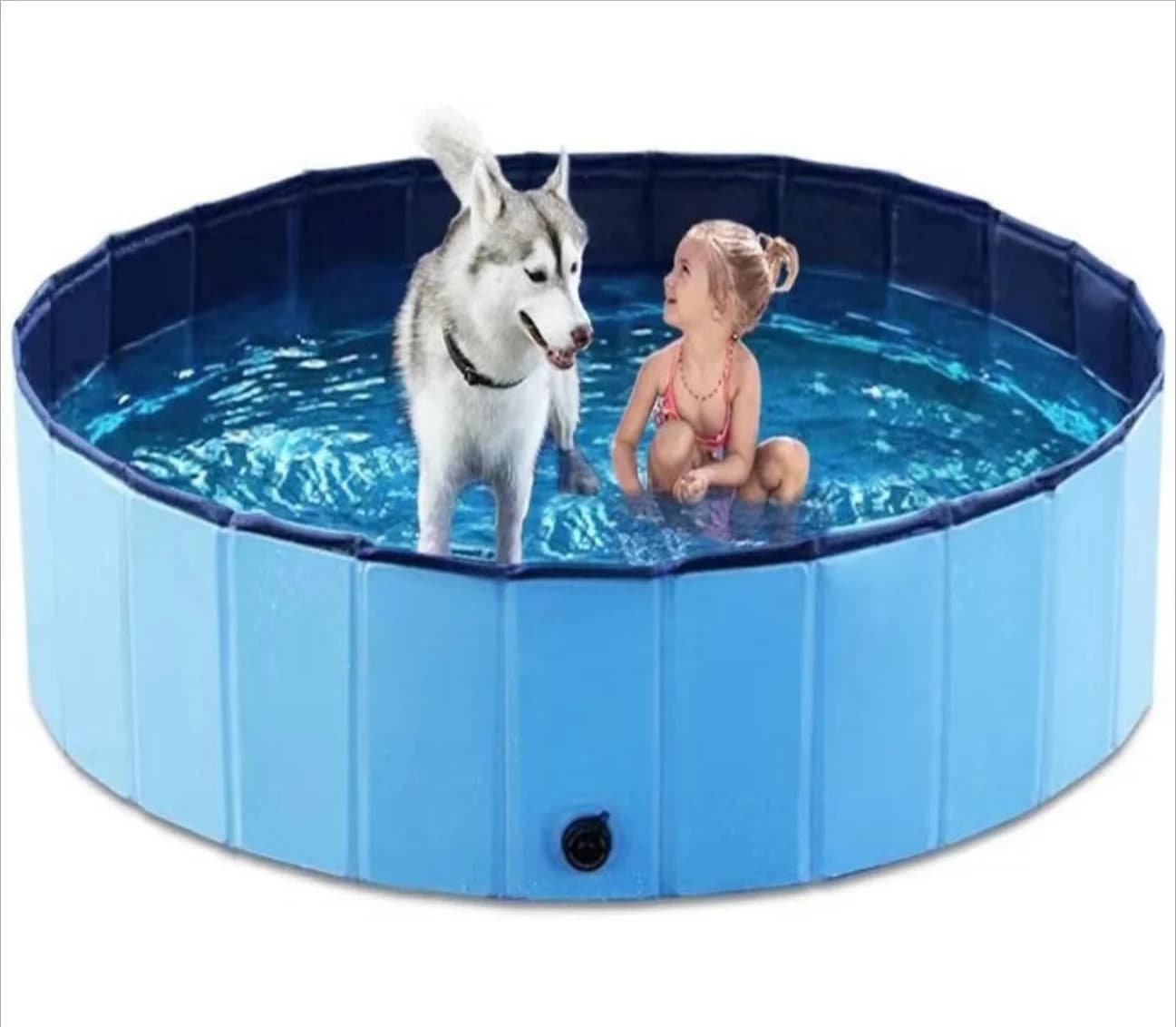 Tragbarer Faltbarer PVC-Haustier-Schwimmpool Hundebadewanne