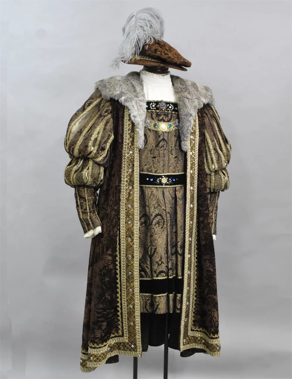 Historisches Tudor-Kostüm für König Heinrich VIII. Renaissance-Kostüm für Königin Elisabeth Herren-Tudor-Prinz Edelmann Graf Herzog