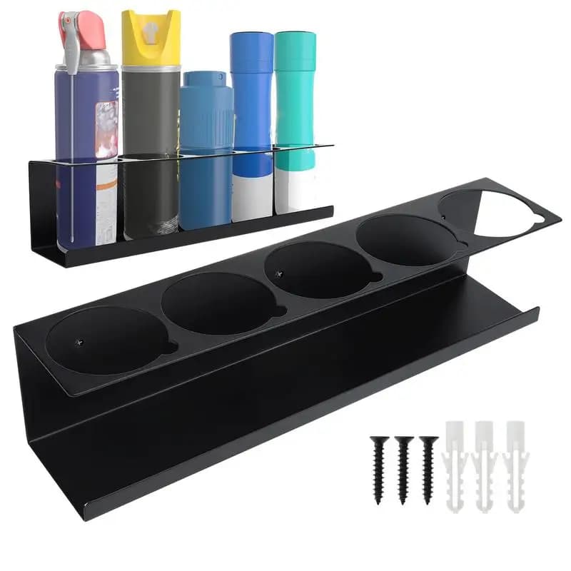 Sprüh farbe Organizer Schmier dose Lager regal 5 Dosen löcher Regal Stahl Aerosol Spray dose Rack Organizer Aerosol Sprüh flaschen halter