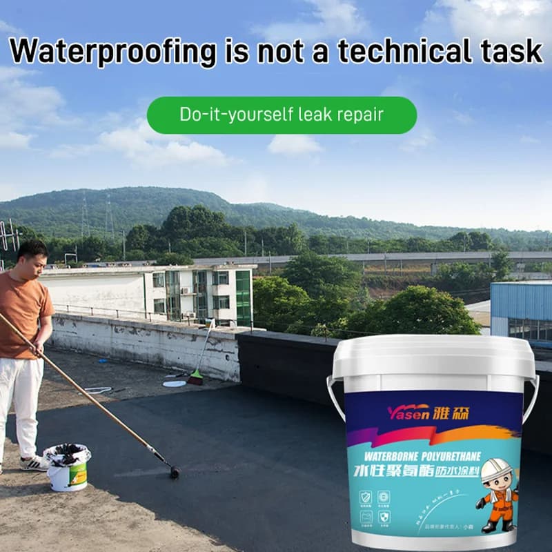 Wasserdichte beschichtung Polyurea wasserdicht und korrosions beschichtung dach bungalow riss leckage reparatur material polyurethan König der
